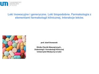 Substancja lecznicza