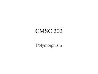 CMSC 202