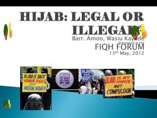 HIJAB: LEGAL OR ILLEGAL?