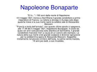 Napoleone Bonaparte