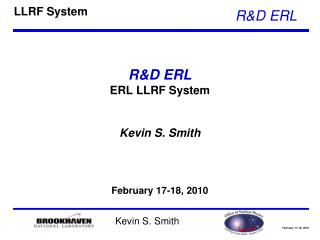 R&amp;D ERL ERL LLRF System