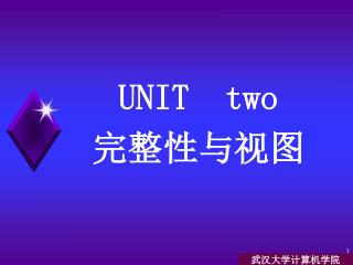 UNIT two 完整性与视图