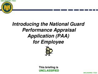 Introducing the National Guard Performance Appraisal Application (PAA) for Employee