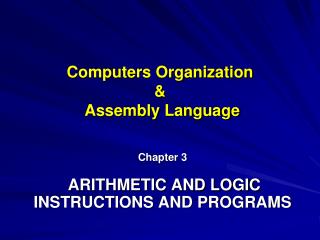 Computers Organization &amp; Assembly Language
