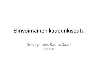 Elinvoimainen kaupunkiseutu