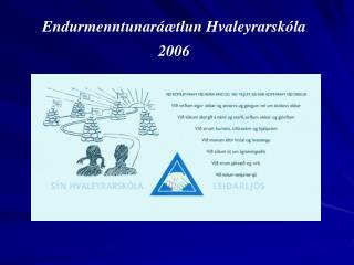 Endurmenntunaráætlun Hvaleyrarskóla 2006