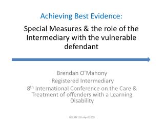 Brendan O’Mahony Registered Intermediary
