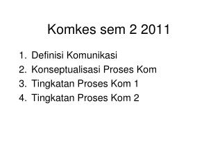 Komkes sem 2 2011