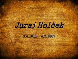 Juraj Holček