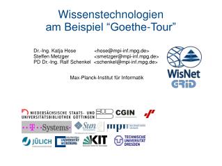Wissenstechnologien am Beispiel “Goethe-Tour”