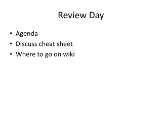 Review Day