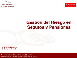 Gestión del Riesgo en Seguros y Pensiones