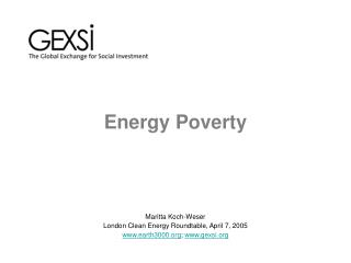 Energy Poverty