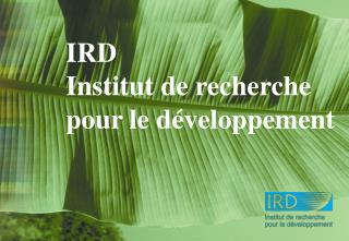 IRD Institut de recherche pour le développement