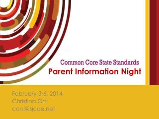 Parent Information Night