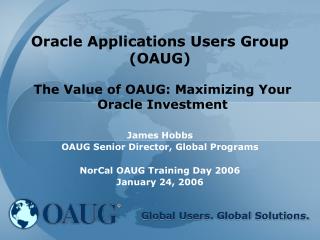 Oracle Applications Users Group (OAUG)