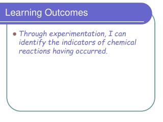 Learning Outcomes