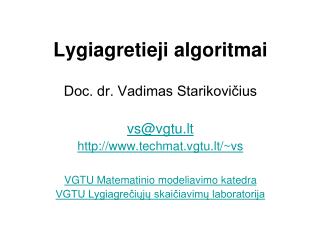 Lygiagretieji algoritmai