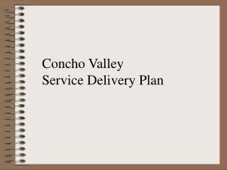 Concho Valley Service Delivery Plan