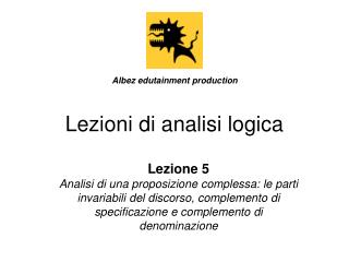 Lezioni di analisi logica