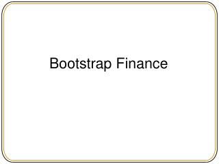 Bootstrap Finance