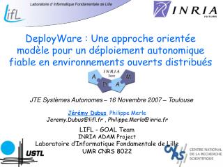 JTE Systèmes Autonomes – 16 Novembre 2007 – Toulouse