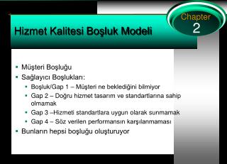 Hizmet Kalitesi Boşluk Modeli