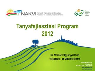 Tanyafejlesztési Program 2012