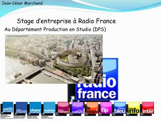 Stage d’entreprise à Radio France