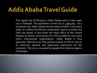 Addis Ababa Travel Guide