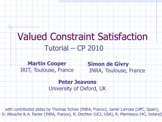 Valued Constraint Satisfaction