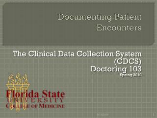 Documenting Patient Encounters