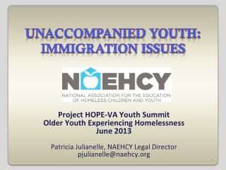 Unaccompanied youth: immigration issues
