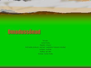 Omadussõnad