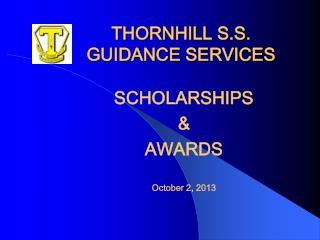 THORNHILL S.S. GUIDANCE SERVICES