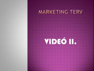 MARKETING TERV