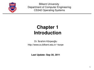 Chapter 1 Introduction