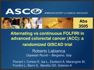 Alternating vs continuous FOLFIRI in advanced colorectal cancer (ACC): a randomized GISCAD trial