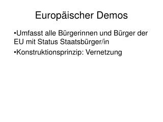 Europäischer Demos