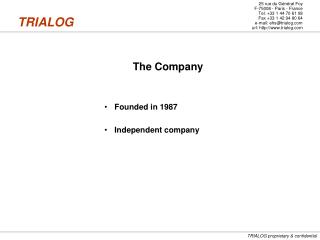 The Company