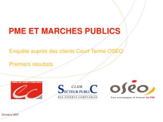 PME ET MARCHES PUBLICS