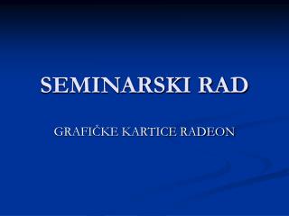 SEMINARSKI RAD