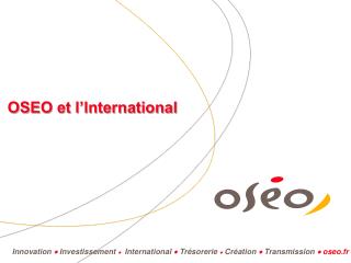 OSEO et l’lnternational