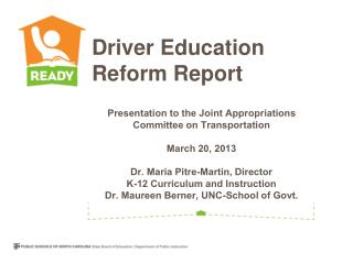 Driver Education Reform Report