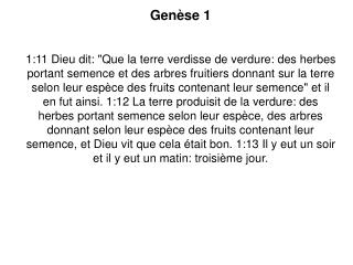 Genèse 1