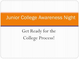 Junior College Awareness Night