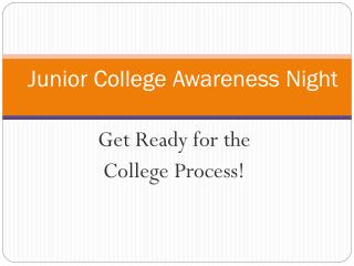 Junior College Awareness Night