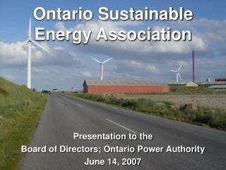 Ontario Sustainable Energy Association