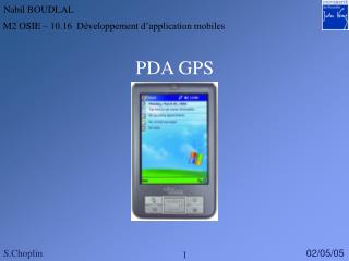PDA GPS