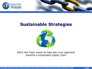 Sustainable Strategies